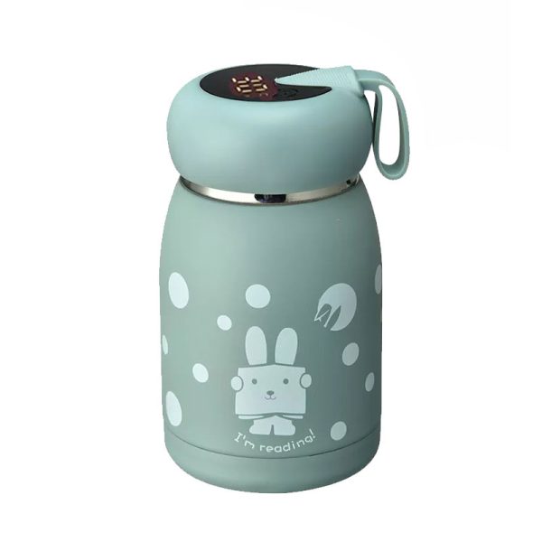 Termos cu senzor temperatura si afisaj LED pentru copii, otel inoxidabil, 320ml, bebeLOGIC™