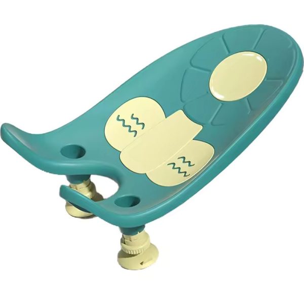 Scaun portabil de baie confortabil pentru nou-nascuti si bebelusi cu suport montabil pe chiuveta, lavoar sau cada, ventuze antiderapante, model floare, bebeLOGIC™