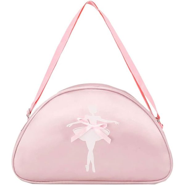 Geanta pentru balet, dans, fitness pentru copii, cu bareta pe un singur umar, model Balerina, 35 x 21 x 12 cm, bebeLOGIC™