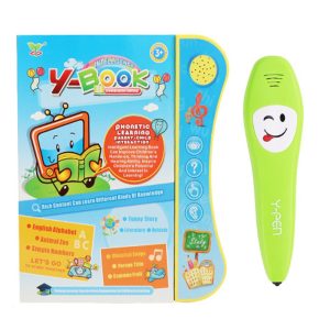 Set Jucarie interactiva, Caiet de activitati audiobook, Vocabular educational, cu 1 stilou inteligent, 3 ani+, bebeLOGIC™